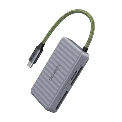UGREEN USB-C ČITALC KARTIC 2XSD 1XTF ZA QI TELEFONE S HITROSTJO