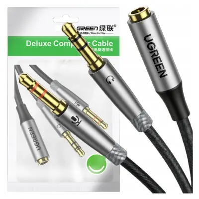 UGREEN AVDIO SPLITTER AUX MINI JACK 3,5MM ZA SLUŠALKE IN MIKROFON 20CM