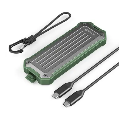 ORICO OJAČAN ETUI ZA DISK ZA M.2 NVME SATA SSD Z USB-C 3.2 TAKTIČNI