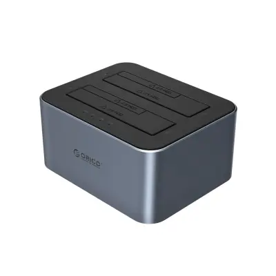 ORICO DOCKING STATION ZA 2 SATA DISKA 2.5 3.5 HDD SSD S FUNKCIJO KLONIRANJA