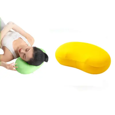 Konturirana spominska blazina za vrat - ergonomska podpora Yellow