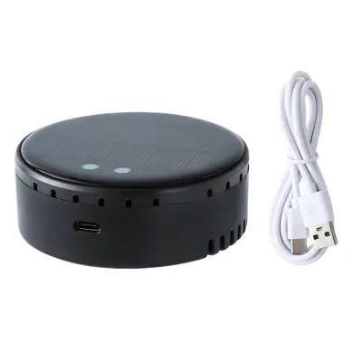 Solarni čistilec zraka za avto in dom z USB 5V, ABS Black