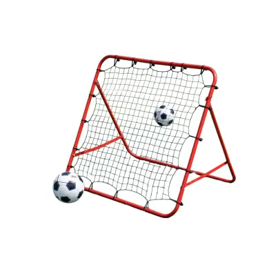 Odbijalna nogometna mreža s litega železa, PE mreža 4cm, prenosna Red