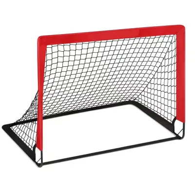 Prenosna zložljiva nogometna vrata 120x90x90 cm za trening Red