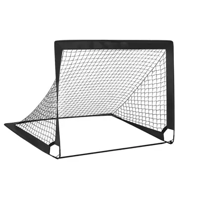 Prenosna zložljiva nogometna vrata 120x90x90 cm za trening Black