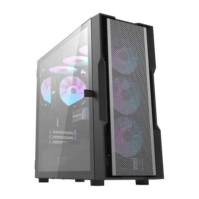 MREŽANO RAČUNALNIŠKO OHISJE DARKFLASH DK431 S 4 ARGB VENTILATORJI ZA RAČUNALNIK