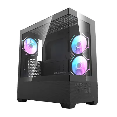DARKFLASH DS900 AIR OHIŠJE ZA RAČUNALNIK (ČRNO) + 6 ARGB VENTILATORJEV