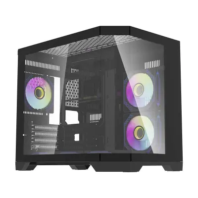 RAČUNALNIŠKO OHISJE DARKFLASH FT418 S 6 ARGB VENTILATORJI ZA RAČUNALNIK