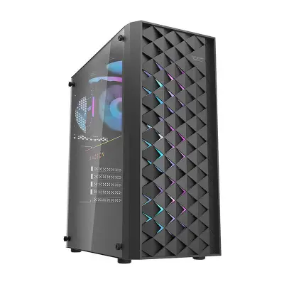 RAČUNALNIŠKO OHIŠJE DARKFLASH DK351 ATX Z RGB HLAJENJEM IN VENTILATORJI