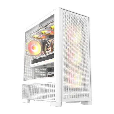 DARKFLASH AIRNOVA RAČUNALNIŠKO OHISJE S 3 VENTILATORJI, BELO, Z UČINKOVITIM HLAJENJEM