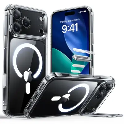 ESR KLASIČNI HIBRIDNI OVITEK MAGSAFE S STOJALOM ZA IPHONE 17 PRO MAX ZAŠČITA