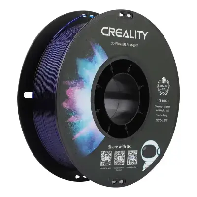 CREALITY FILAMENT CR-PETG ZA 3D TISKANJE PROZORNO MODREGA TEŽINE 1 KG