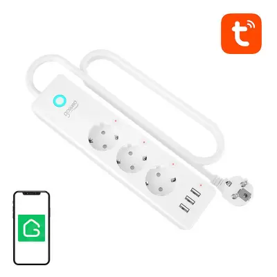 GOSUND PAMETNI NAPAJALNIK WIFI ZA PAMETNI DOM TUYA 3X AC SCHUKO