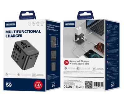 JELLICO ADAPTER S9 PD 2500W 2XUSB-C 1XUSB ZA LIGHTNING, TELEFONE, PRENOSNIKE