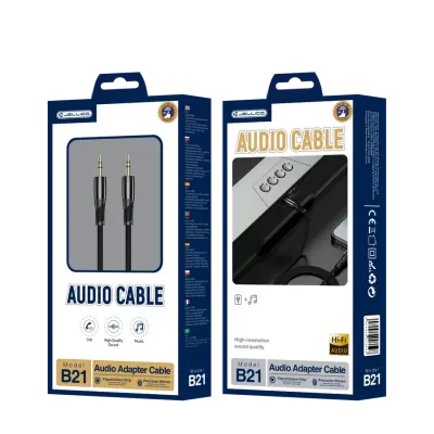 JELLICO AUX JACK KABEL 35 MM ZA AVTO TELEFON, AUDIO STEREO, VZDRŽLJIV