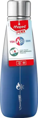 Steklenica termo maped 500ml modra