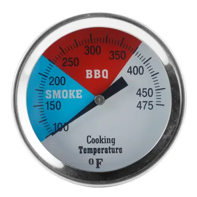 Bimetalni analogni termometer iz nerjavečega jekla za žar, 100~450℉