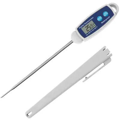 Podaljšan termometer za hrano za natančno kuhanje