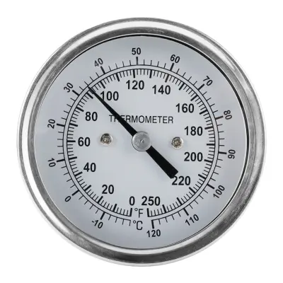 Bimetalni kazalni termometer iz nerjavnega jekla – brez napajanja