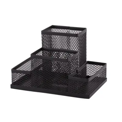 Namizni organizator kovinski levia 4-delni črn 110446