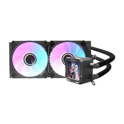 VODNI HLADILNIK DARKFLASH DV240S ZA PROCESORJE INTEL AMD Z ARGB SISTEMOM