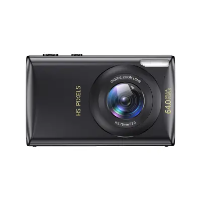 Večnamenska glasbena kamera: 64MP, 4K video, MP3, 1200mAh baterija Black