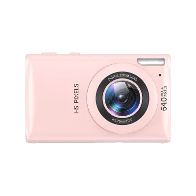 Večnamenska glasbena kamera: 64MP, 4K video, MP3, 1200mAh baterija Pink