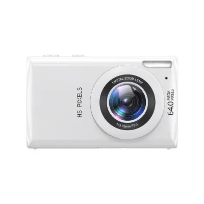 Večnamenska glasbena kamera: 64MP, 4K video, MP3, 1200mAh baterija White