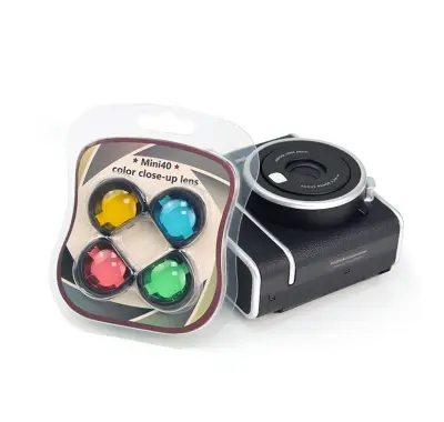 Komplet filtrov za Instax Mini 40 – 4 unikatni filtri iz PU usnja