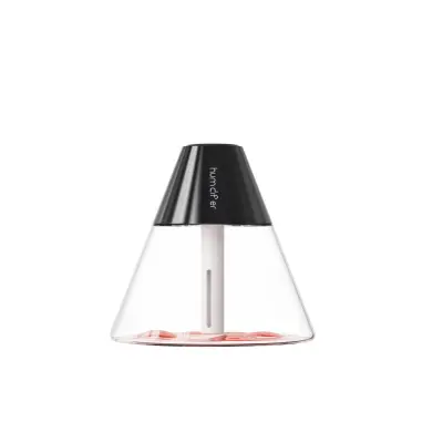 Volcano Vlažilec: Mini USB Namizni Prečistilec z Nočno Lučko Black
