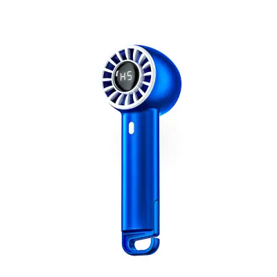 Digitalni ročni turbo ventilator z digitalnim zaslonom in 5 hitrostmi Blue