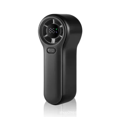 H02 Prenosni ročni ventilator z digitalnim zaslonom, 2000mAh Black