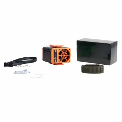 Prenosni pasni ventilator 10000mAh z USB power bank
