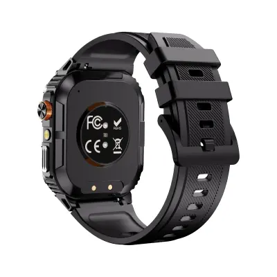 Večnamenska pametna ura s spremljanjem zdravja in funkcijami Bluetooth klica Black