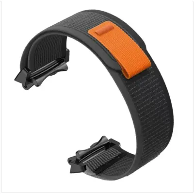 Nylon pleten trak združljiv z Amazfit T-Rex3 – lahek, nastavljiv, odporen na znoj Black