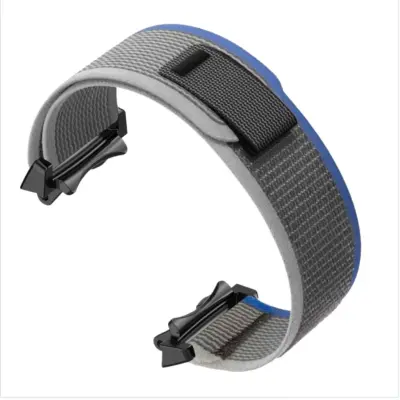 Nylon pleten trak združljiv z Amazfit T-Rex3 – lahek, nastavljiv, odporen na znoj Gray
