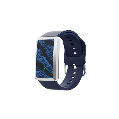 Brezzaslona pametna zapestnica z EKG, BIA, SpO2, IP68, 15-20 dni Blue