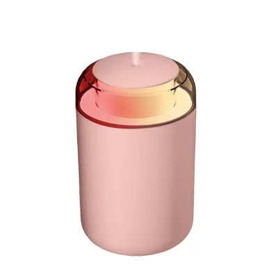 Prenosni vlažilnik zraka: Mini tihi USB vlažilnik za dom, pisarno, avto Pink