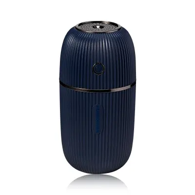 Mini vlažilnik: prenosni USB namizni avtomobilski čistilec zraka z nočno lučko Blue
