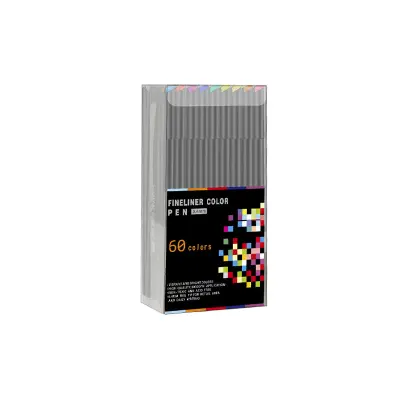 Komplet flomastrov Fineliner, barvni flomastri s tanko konico   Set 60 barv