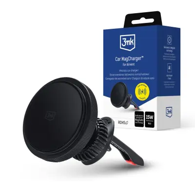 3MK DRŽALO MAGCHARGER ZA AIRVENT IPHONE 12 13 14 15 BREZŽIČNO POLNJENJE
