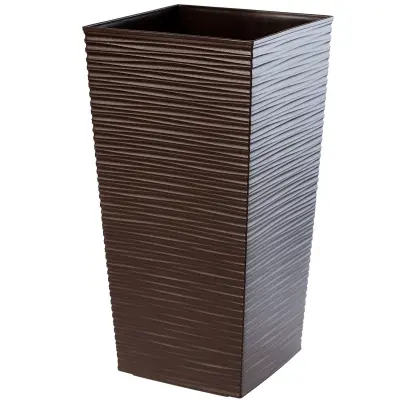 cvetlični lonec z vložkom, pokrovom, stojalom za rože, visok vrtni moka 29x57 cm