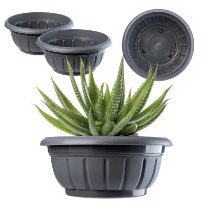 Pokrov za cvetlični lonček, skleda, pokopališko nagrobno cvetje, plastika, pokopališko 34 cm, 2 kosa