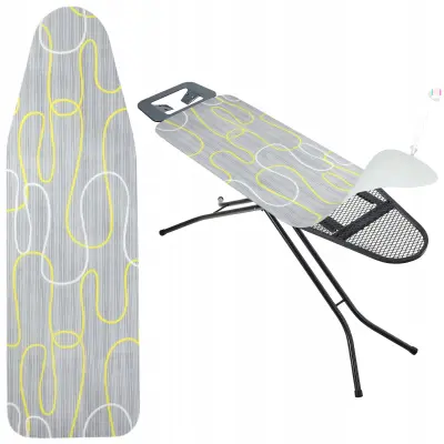 Prevleka za likalno desko 127x47 cm z raztegljivo podlago in vrvicami