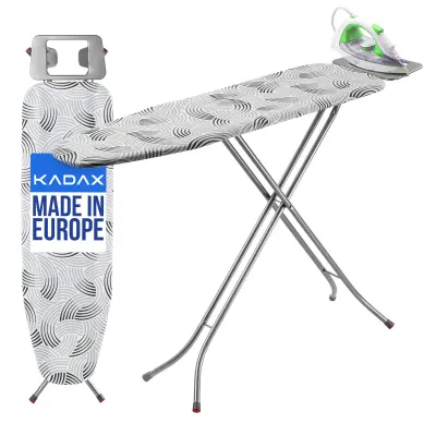 likalna deska 114 x 34 cm zložljiva z držalom za likalnik lahka stabilna
