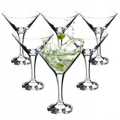 kozarci za martini, komplet 6 kozarcev, 175 ml