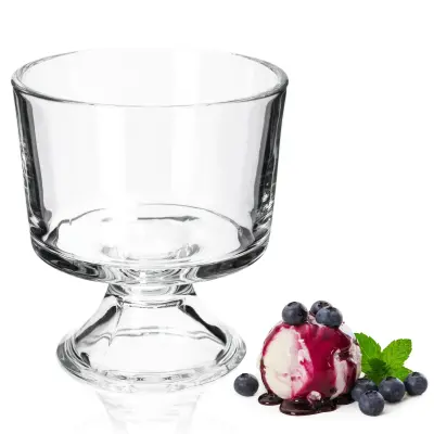 skodelica za sladoled, 290 ml, steklena posoda za gladke sladoledne deserte