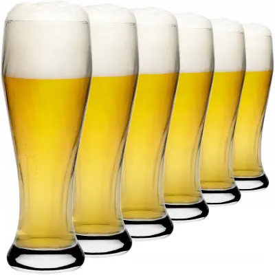 vrček za pivo 665 ml, visok kozarec, 6 kosov