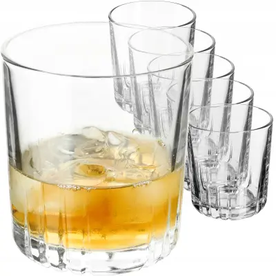 kozarci za viski, 280 ml, komplet 8 debelih kozarcev