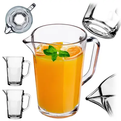 steklen vrč za vodo, limonado, sok 1 l 2-delni vrč za vodo, pijačo, kompot